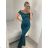 Langes Carmen-Partykleid für Damen (S/M/L EINHEITSGRÖSSE) ITALIAN FASHION IM324302