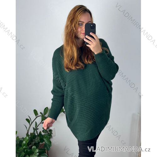 Strickpullover dünner Rollkragen Langarm Damen (L / XL ONE SIZE) ITALIAN FASHION IMD211110