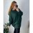 Strickpullover dünner Rollkragen Langarm Damen (L / XL ONE SIZE) ITALIAN FASHION IMD211110