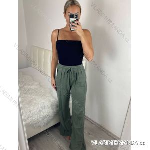 Lange Sommer-Musselin-Hose für Damen (Einheitsgröße S/M) ITALIAN FASHION IMD23325