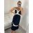 Langes Sommerkleid mit Trägern für Damen (S/M ONE SIZE) ITALIAN FASHION IMPBB242N57296