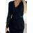 170-13 Spitzenkleid mit Ausschnitt - schwarz