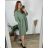 Shirt verlängert 3/4 Langarm Damen (L/XL/2XL ONE SIZE) ITALIAN FASHION IM424GORA