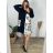 Shirt verlängert 3/4 Langarm Damen (L/XL/2XL ONE SIZE) ITALIAN FASHION IM424GORA