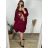 Shirt verlängert 3/4 Langarm Damen (L/XL/2XL ONE SIZE) ITALIAN FASHION IM424GORA