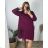 Ärmellose Jacke mit langen Ärmeln (uni sl) ITALIENISCHE Mode IMC17326 50/52 Wein