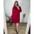Gestricktes Kleid mit Rollkragen und langen Ärmeln für Damen in Übergröße (54/56 EINHEITSGRÖSSE) ITALIAN FASHION IM424VIVIEN