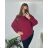 Übergroßer Pullover mit schrägen langen Ärmeln für Damen in Übergröße (48/50/52 EINHEITSGRÖSSE) ITALIAN FASHION IM424509XL