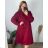 Kabát flaušový dlouhý rukáv na zip s kapucí dámský nadrozměr (2XL/3XLONE SIZE) ITALSKÁ MÓDA IMD211123 3xl / 4xl Smaragd