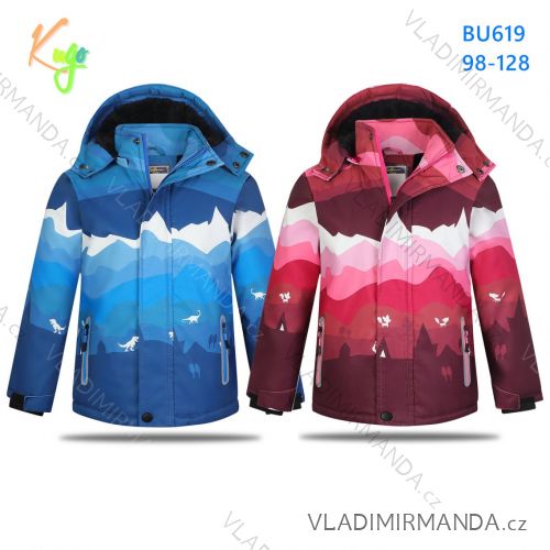 Wintersport-Skijacke mit lumbalem Schneegürtel Kinder T-Shirt (98-128) KUGO TB263