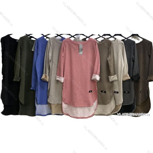 Ärmellose Jacke mit langen Ärmeln (uni sl) ITALIENISCHE Mode IMC17326