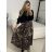 Elegantes langärmliges Kleid mit Gürtel für Damen (Einheitsgröße S/M) ITALIAN FASHION IMM23UN6139