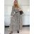 Damen Warmes Langarmkleid (L / XL ONE SIZE) ITALIAN FASHION IM4221054
