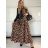 Damen Warmes Langarmkleid (L / XL ONE SIZE) ITALIAN FASHION IM4221054