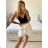 Shorts Shorts mit Gürtel Stretch Damen (M/L ONE SIZE) ITALIAN FASHION IM323069