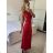 Langes Sommerkleid, elegant, mit Trägern, Damen (S/M/L ONE SIZE) ITALIAN FASHION IMPBB25H6536