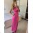 Langes Sommerkleid, elegant, mit Trägern, Damen (S/M/L ONE SIZE) ITALIAN FASHION IMPBB25H6536