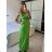 Langes Sommerkleid, elegant, mit Trägern, Damen (S/M/L ONE SIZE) ITALIAN FASHION IMPBB25H6536