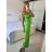 Langes Sommerkleid, elegant, mit Trägern, Damen (S/M/L ONE SIZE) ITALIAN FASHION IMPBB25H6536
