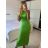 Langes Sommerkleid, elegant, mit Trägern, Damen (S/M/L ONE SIZE) ITALIAN FASHION IMPBB25H6536