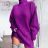 Rollkragen-Strickkleid mit langen Ärmeln für Damen in Übergröße (50/52/54 Einheitsgröße) ITALIAN FASHION IMD24406