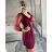 Sommerliches Musselin-Carmen-Kleid für Damen (48/52 EINHEITSGRÖSSE) ITALIAN FASHION IM424294 S/M/L rot