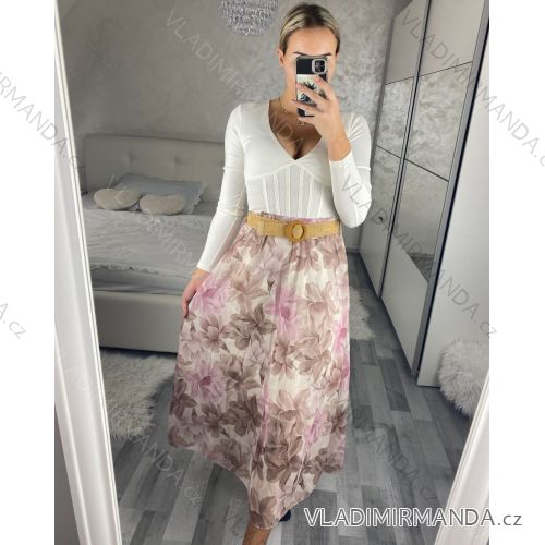 Set lange Jogginghosen und langärmliges Sweatshirt für Frauen (UNI S / L) TURKISH FASHION IMK20148