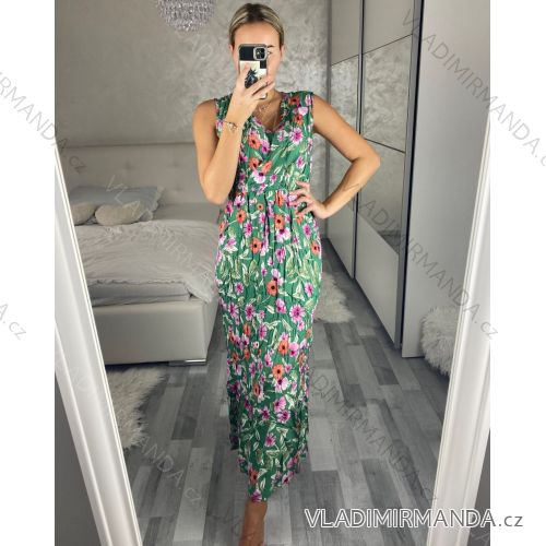 Ärmelloses Icecool-Sommerkleid für Damen (M/L, XL/2XL) AINUOSI ITALIAN FASHION IMB23XJ-1110