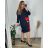 Elegantes Damen-Partykleid mit langen Ärmeln (S/M ONE SIZE) ITALIAN FASHION IM322282