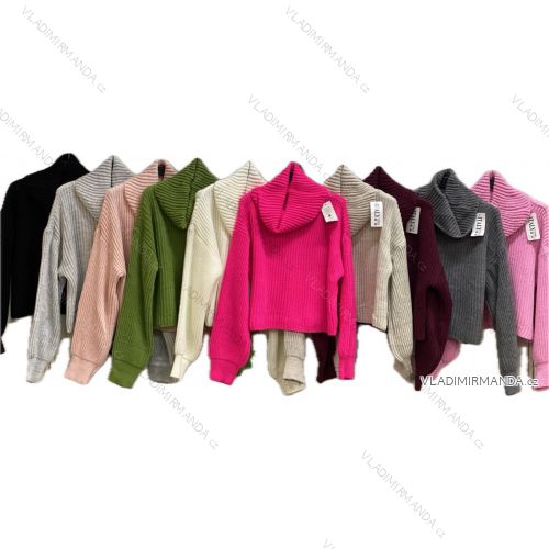 Ärmellose Jacke mit langen Ärmeln (uni sl) ITALIENISCHE Mode IMC17326
