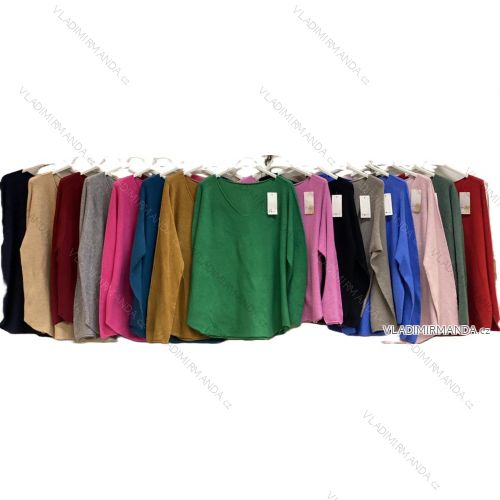 Ärmellose Jacke mit langen Ärmeln (uni sl) ITALIENISCHE Mode IMC17326