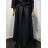 Elegantes langärmliges Kleid mit Gürtel für Damen (Einheitsgröße S/M) ITALIAN FASHION IMM23UN6139
