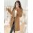 Lange Damen Fleecejacke (SML-XL) ITALIAN FASHION IMD211106 -   Wein -   M / L