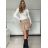 Kurzer Damenrock (S/M EINHEITSGRÖSSE) ITALIAN FASHION IMWAA241121 -   beige -   S / M