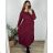 Ärmellose Jacke mit langen Ärmeln (uni sl) ITALIENISCHE Mode IMC17326  Wein