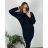 Kleid mit 3/4 Ärmeltasche für Damen (uni sl) ITALIAN Fashion IM3181746