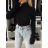 Langarm-Strickpullover mit Rollkragen für Damen (Einheitsgröße S/M/L) ITALIAN FASHION IMM24M5809