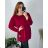 Langärmeliger Strickpullover für Damen (S/M/L ÜBERGRÖSSE) ITALIAN FASHION IMD24295
