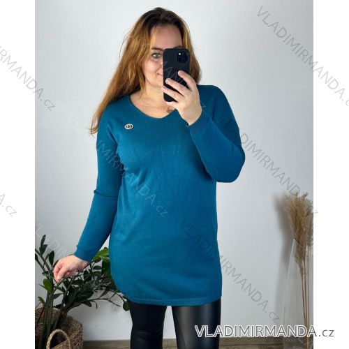 Sommerkleid Langarm geblümte Damen (UNI S / L) ITALIAN FASHION IMK20150