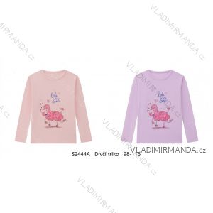 T-Shirt Langarm Mädchen (98-128) WOLF S2442