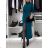 Šaty mikinové s kapucí dlouhý rukáv dámské (S/M/L ONE SIZE) ITALSKÁ MÓDA IMD21957