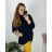 Damen-Strickpullover mit langen Ärmeln (44/46/48 Einheitsgröße) ITALIAN FASHION IMBM24203 56/58 schwarz