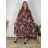 Langarm-Hemdkleid für Damen (Einheitsgröße S/M) ITALIAN FASHION IMWGM23447 2XL/3XL lila