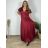Langes, lässiges Kurzarmkleid für Damen (XL/2XL GROSSE GRÖSSE) ITALIAN FASHION IMPSH245441A XL/2XL altes Rosa