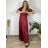 Langes, lässiges Kurzarmkleid für Damen (XL/2XL GROSSE GRÖSSE) ITALIAN FASHION IMPSH245441A XL/2XL altes Rosa