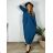 Shirt verlängert 3/4 Langarm Damen (L/XL/2XL ONE SIZE) ITALIAN FASHION IM423025 56/58 dunkles Petroleum