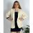 Set elegante Jacke Langarm und Hose Damen (S / M ONE SIZE) ITALIAN FASHION IMM211392 50 beige