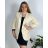 Set elegante Jacke Langarm und Hose Damen (S / M ONE SIZE) ITALIAN FASHION IMM211392 50 beige