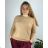 Oversize-Pullover für Damen mit Aufdruck (M / L ONE SIZE) ITALIAN FASHION IMB22KELLY 52/54 braun