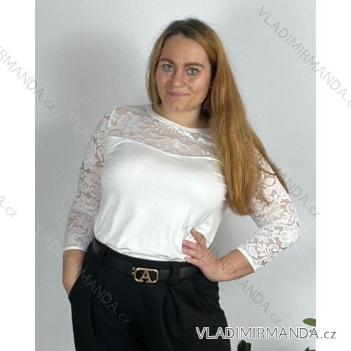 Damen Langarmshirt Tunika Oversized (L / XL ONE SIZE) ITALIAN FASHION IMD211065